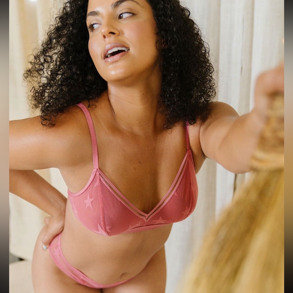 Starry Pink Bra Set